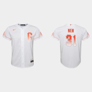 Fantastic San Francisco Giants #31 Robb Nen Youth 2021 City Connect White Jersey Retailers boost your inventory Order now to meet customer demand
