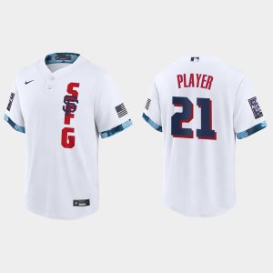 Fantastic San Francisco Giants Custom 2021 MLB All Star Game Fan's Version White Jersey