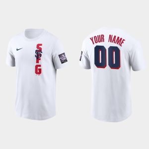 Fantastic San Francisco Giants Custom Men's 2021 MLB All Star Game Wordmark White T Shirt