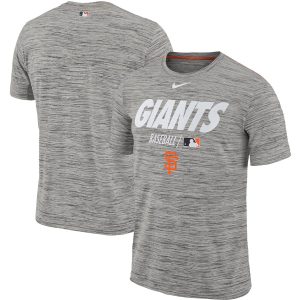 Fantastic San Francisco Giants Nike Authentic Collection Velocity Team Issue Performance T Shirt Gray