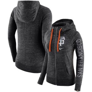 Fantastic San Francisco Giants Nike Women's Vintage Full Zip Hoodie Black With high demand Don't miss out Order now to wear your team colors