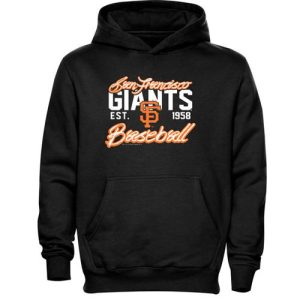 Fantastic San Francisco Giants Script MLB Pullover Black MLB Hoodie