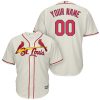 Fantastic St. Louis Cardinals Majestic Cool Base Custom Jersey Cream