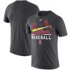 Fantastic St. Louis Cardinals Nike Practice Performance T Shirt Anthracite