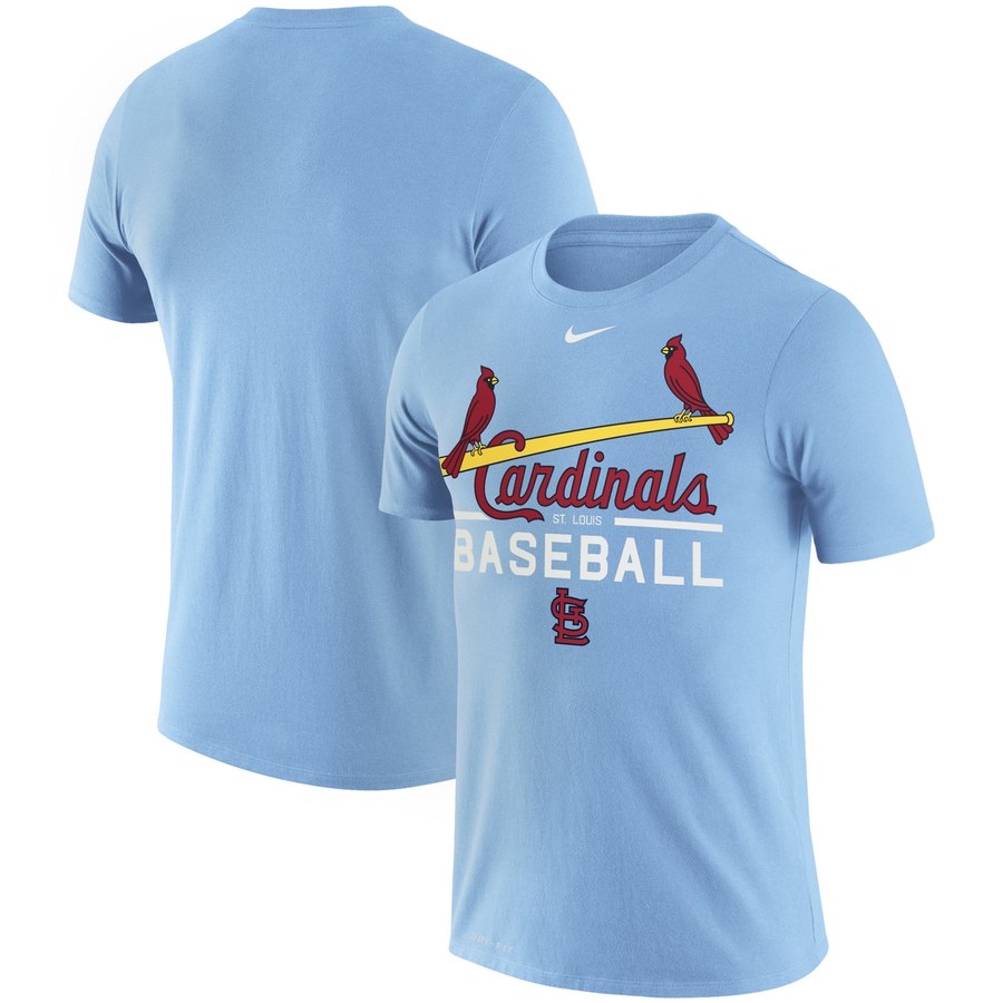 Fantastic St. Louis Cardinals Nike Practice Performance T Shirt Blue