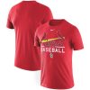 Fantastic St. Louis Cardinals Nike Practice Performance T Shirt Red