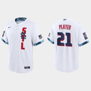 Fantastic St.Louis Cardinals Custom 2021 MLB All Star Game Fan's Version White Jersey