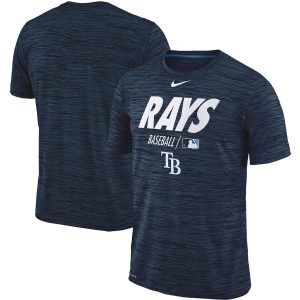 Fantastic Tampa Bay Rays Nike Authentic Collection Velocity Team Issue Performance T Shirt Navy