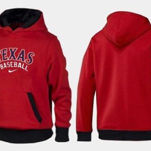 Fantastic Texas Rangers Pullover Hoodie Red & Black
