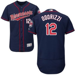 Fantastic Twins #12 Jake Odorizzi Navy Blue Flexbase Authentic Collection Stitched MLB Jersey