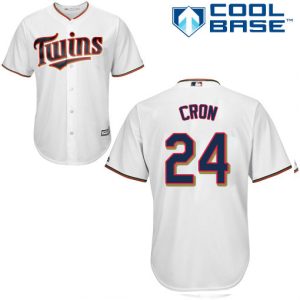 Fantastic Twins #24 C.J. Cron White Cool Base Stitched MLB Jersey