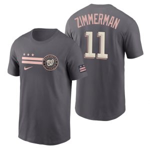 Fantastic Washington Nationals #11 Ryan Zimmerman Men's Nike Gray 2022 City Connect Graphic T Shirt For a short time available Grab yours quickly to own a team jersey
