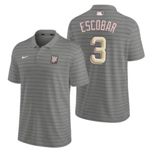 Fantastic Washington Nationals #3 Alcides Escobar Men's Nike 2022 City Connect Gray Franchise Polo Act fast Only a few left Secure yours today