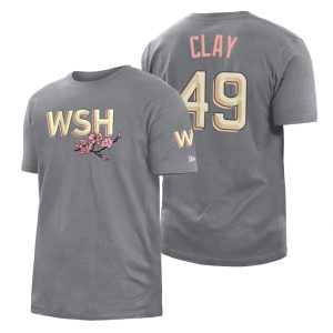 Fantastic Washington Nationals #49 Sam Clay Men's Nike Gray Big Tall 2022 City Connect New T Shirt Retailers boost your inventory Order now to meet customer demand