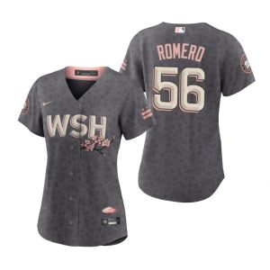 Fantastic Washington Nationals #56 Seth Romero Women's Nike Gray 2022 City Connect Replica Jersey Sports enthusiasts seize this opportunity Order now to feel the game excitement