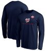 Fantastic Washington Nationals Majestic 2019 World Series Champions Rally Cap Long Sleeve T Shirt Navy