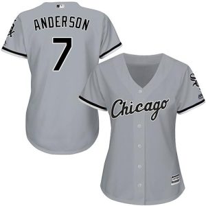 Fantastic White Sox #7 Tim Anderson Grey Road Women's Stitched MLB Jersey Be among the first buyers Order now to enjoy top notch quality