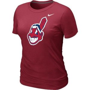 Fantastic Women's MLB Cleveland Guardians Heathered Nike Blended T Shirt Red Limited stock Order now to show your love for your team