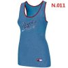 Fantastic Women's Nike Kansas City Royals Tri Blend Racerback Stretch Tank Top Light Blue