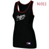 Fantastic Women's Nike Los Angeles Dodgers Tri Blend Racerback Stretch Tank Top Black