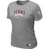Fantastic Women's Texas Rangers Nike Short Sleeve Practice MLB T Shirt Light Grey
