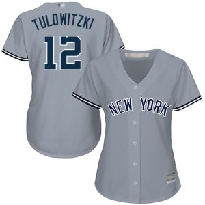 Fantastic Yankees #12 Troy Tulowitzki Grey Road Women's Stitched MLB Jersey Limited stock Order now to show your love for your team