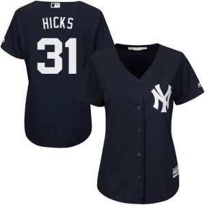 Fantastic Yankees #31 Aaron Hicks Navy Blue Alternate Women's Stitched MLB Jersey Retailers boost your inventory Order now to meet customer demand
