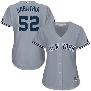 Fantastic Yankees #52 C.C. Sabathia Grey Road Women's Stitched MLB Jersey Collectors this is a must have Add it to your collection by ordering