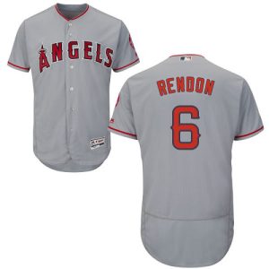 HighQuality Angels of Anaheim #6 Anthony Rendon Grey Flexbase Authentic Collection Stitched MLB Jersey