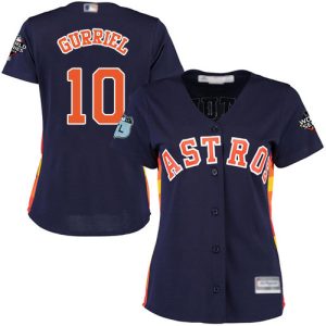 HighQuality Astros #10 Yuli Gurriel Navy Blue Alternate 2019 World Series Bound Women's Stitched MLB Jersey Limited stock Order now to show your love for your team