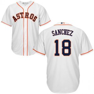 HighQuality Astros #18 Aaron Sanchez White New Cool Base Stitched MLB Jersey