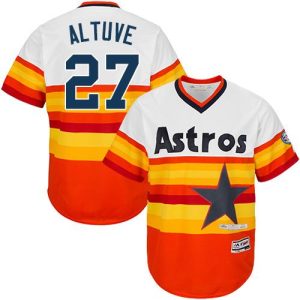 HighQuality Astros #27 Jose Altuve White/Orange Cooperstown Stitched Youth MLB Jersey Retailers boost your inventory Order now to meet customer demand