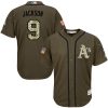 HighQuality Athletics #9 Reggie Jackson Green Salute to Service Stitched Youth MLB Jersey Act fast Only a few left Secure yours today