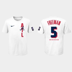 HighQuality Atlanta Braves #5 Freddie Freeman Youth 2021 MLB All Star Game White T Shirt Hurry Exclusive offer Place your order immediately for a great jersey