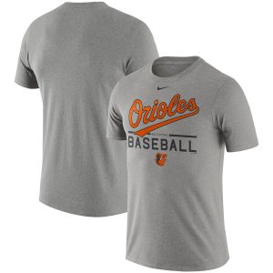 HighQuality Baltimore Orioles Nike Practice T Shirt Heathered Gray