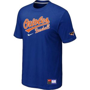 HighQuality Baltimore Orioles Nike Short Sleeve Practice MLB T Shirt Blue