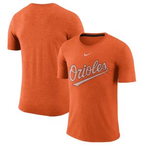 HighQuality Baltimore Orioles Nike Wordmark Tri Blend T Shirt Orange