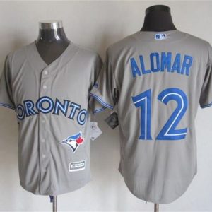 HighQuality Blue Jays #12 Roberto Alomar Grey New Cool Base Stitched MLB Jersey