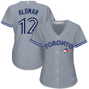 HighQuality Blue Jays #12 Roberto Alomar Grey Road Women's Stitched MLB Jersey Limited stock Order now to show your love for your team