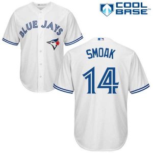 HighQuality Blue Jays #14 Justin Smoak White Cool Base Stitched Youth MLB Jersey Retailers boost your inventory Order now to meet customer demand