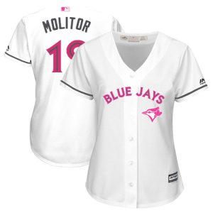 HighQuality Blue Jays #19 Paul Molitor White Mother's Day Cool Base Women's Stitched MLB Jersey Sports enthusiasts seize this opportunity Order now to feel the game excitement