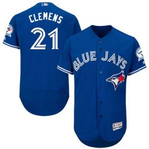 HighQuality Blue Jays #21 Roger Clemens Blue Flexbase Authentic Collection Stitched MLB Jersey