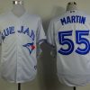 HighQuality Blue Jays #55 Russell Martin White Stitched MLB Jersey