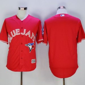 HighQuality Blue Jays Blank Red New Cool Base 40th Anniversary Stitched MLB Jersey