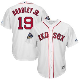 HighQuality Boston Red Sox #19 Jackie Bradley Jr. Majestic 2018 World Series Cool Base Player Jersey White