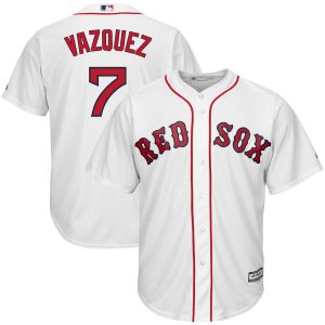 HighQuality Boston Red Sox #7 Christian Vazquez Majestic Home Cool Base Player Jersey White