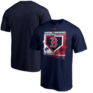 HighQuality Boston Red Sox Majestic 2019 Spring Training Grapefruit League Big & Tall Base on Balls T Shirt Navy