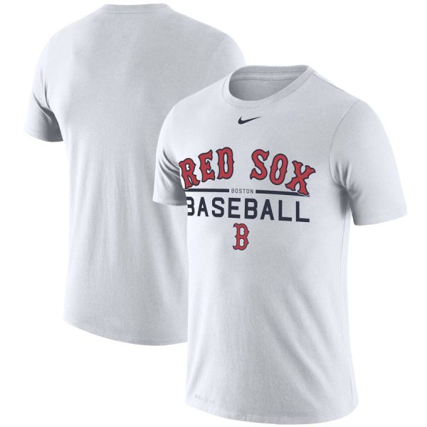 HighQuality Boston Red Sox Nike Practice Performance T Shirt White