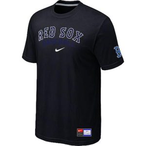 HighQuality Boston Red Sox Nike Short Sleeve Practice MLB T Shirt Black