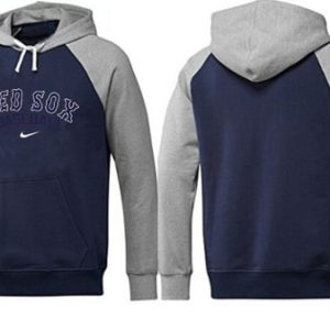 HighQuality Boston Red Sox Pullover Hoodie Dark Blue & Grey